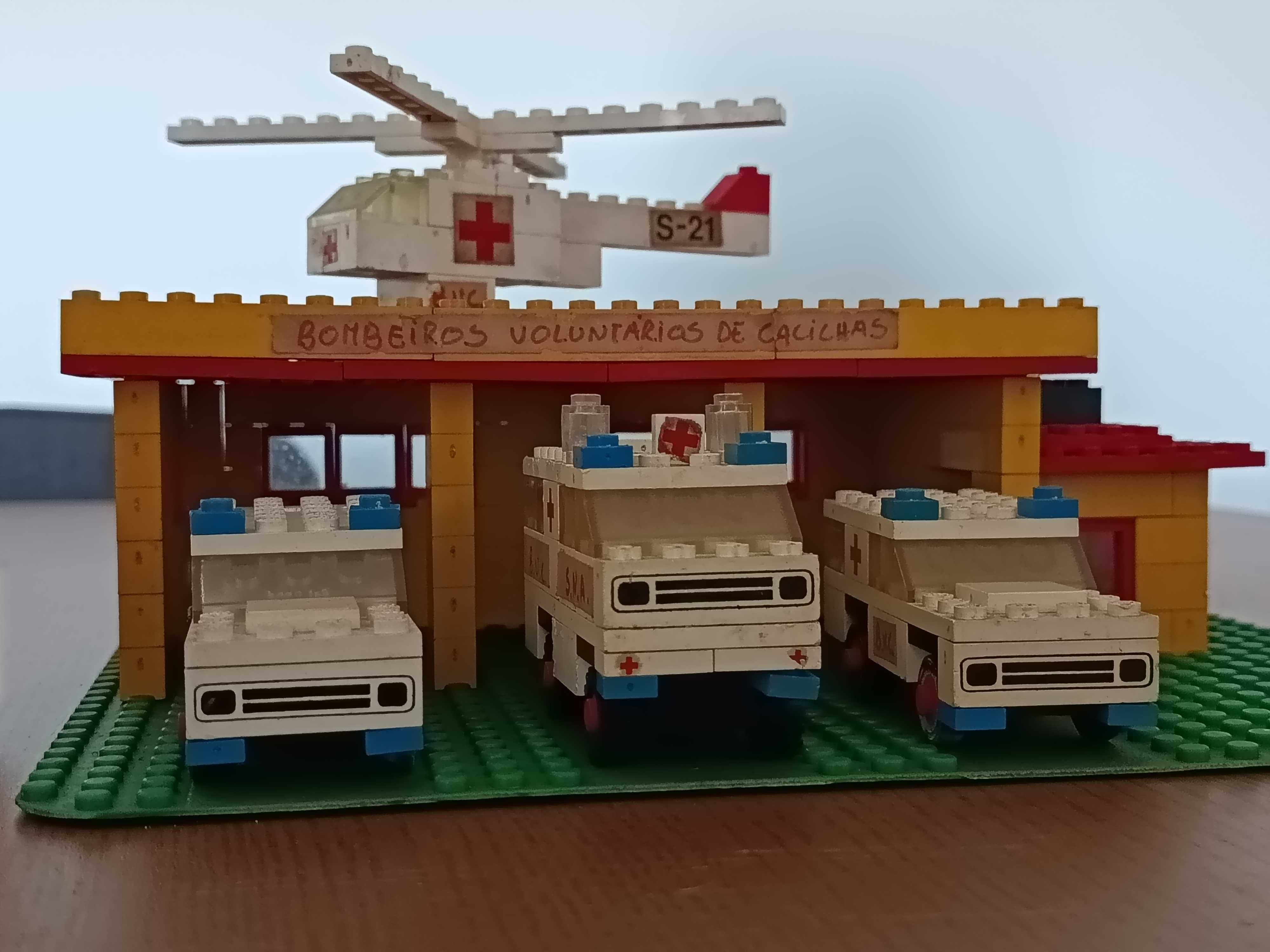 Set Lego Vintage Quartel de Bombeiros - anos 70