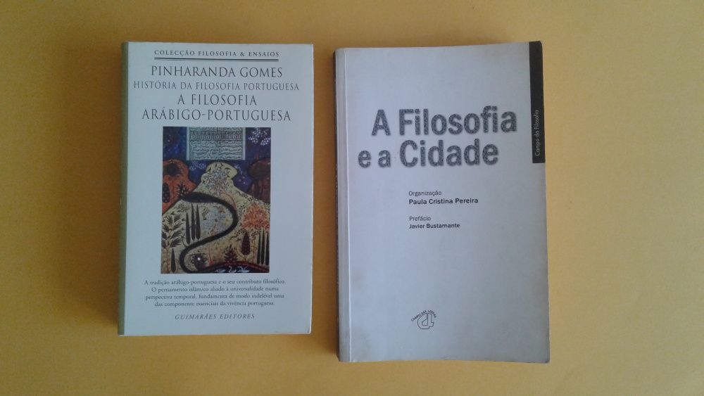 Diferentes livros na área da FILOSOFIA