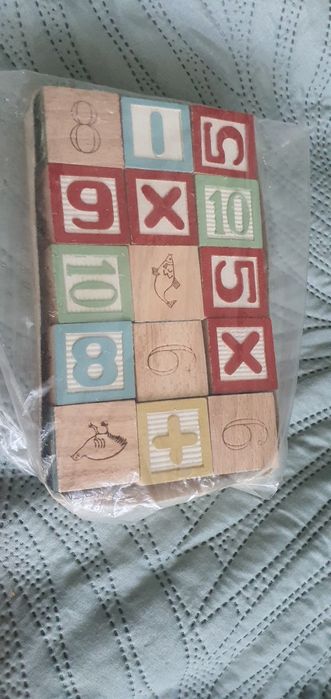 Drewniane klocki do liczenia