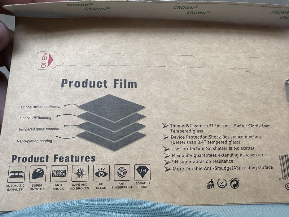 1+1=3/Нано поліуретанова захисна плівка диспл Iphone 11 12 13 PRO MAX