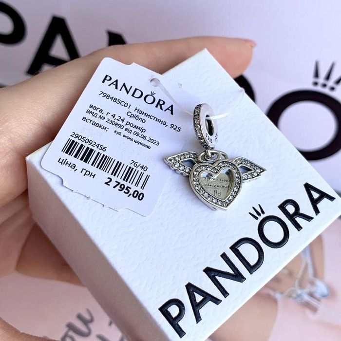 Шарм Pandora Крила янгола Намистина нова оригінал Пандора Підвіска