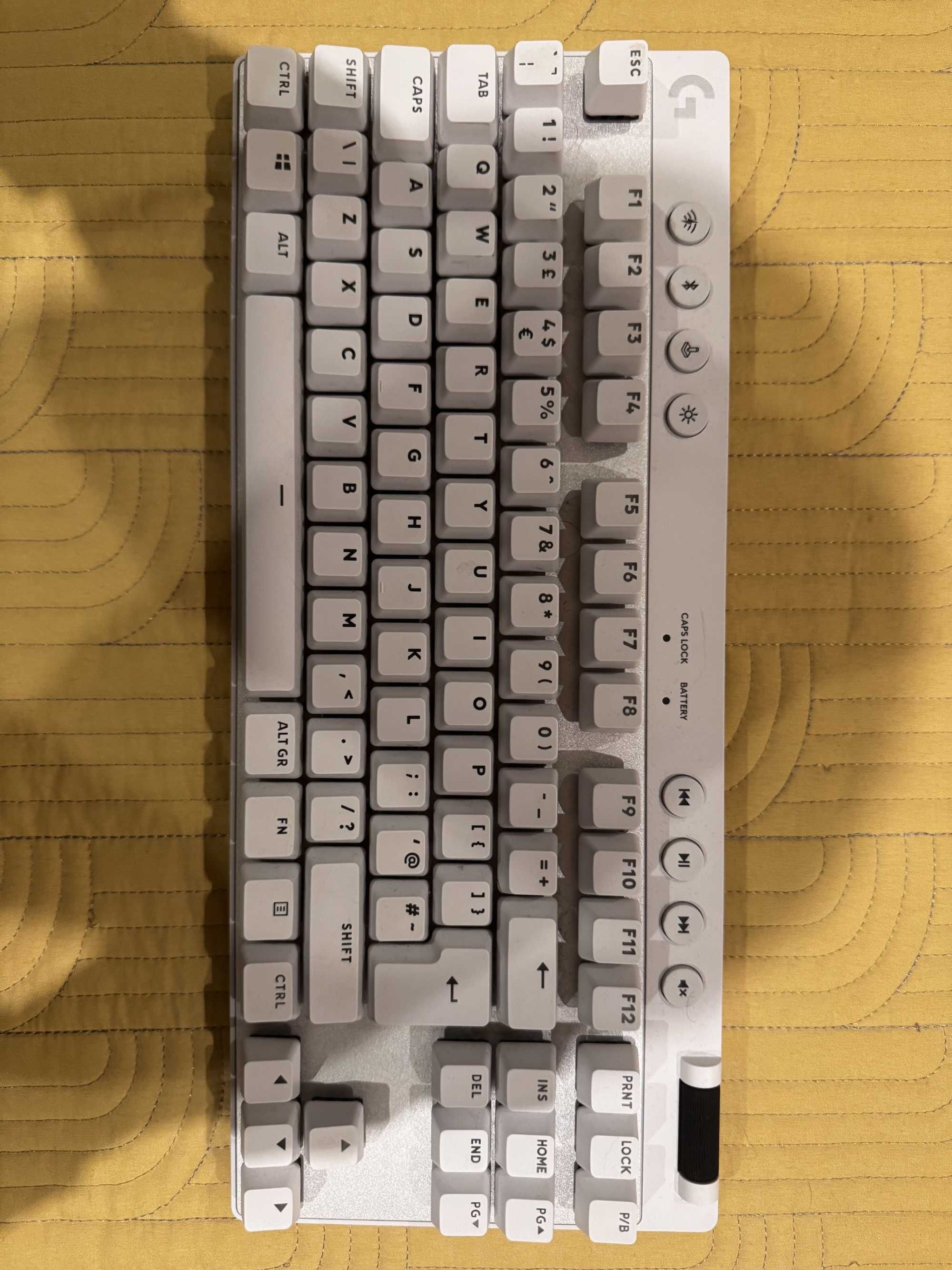 Teclado Logitech G Pro X TKL Lightspeed Branco