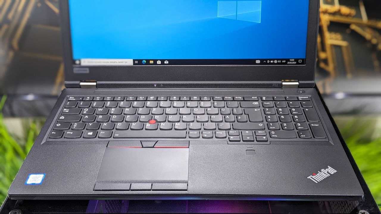 Ноутбук для графики Lenovo P52 ∎i7-8750H*6ядер∎Quadro P1000∎IPS экран