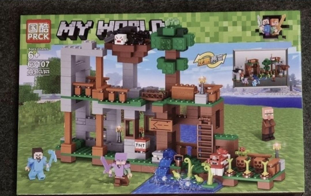 2x Klocki Minecraft MY WORLD PRCK 2 zestawy 63106, 63107, 6 wzorów