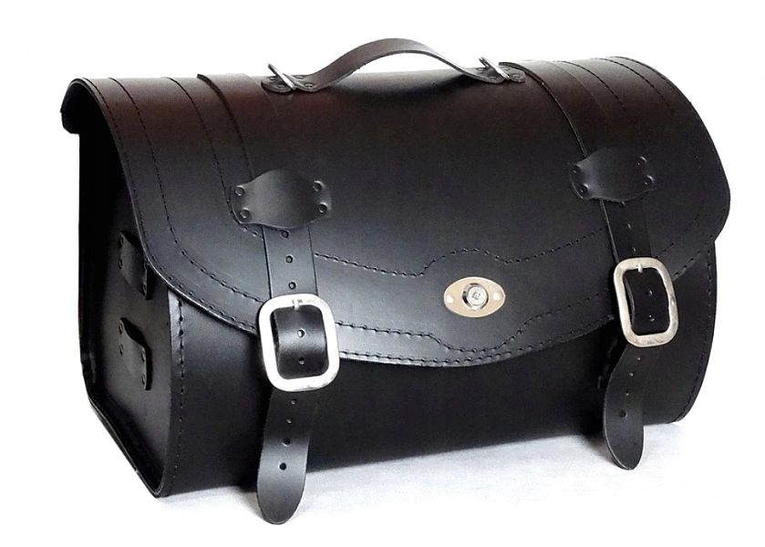 Kufer Skórzany 50 Cm Usztywiony Gładki Zamek