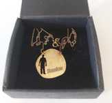 Colar de Prata Dourada MEDALHA
