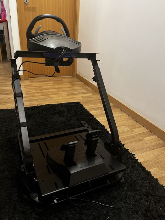 Volante + pedais + suporte