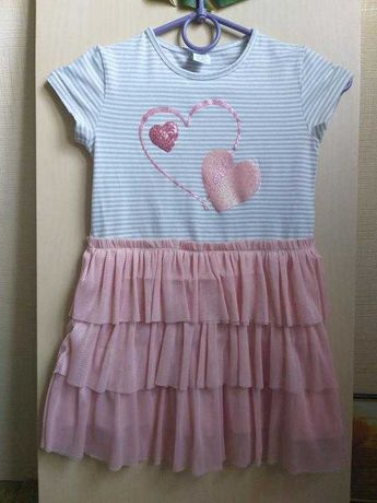 Платье lindex с розовой юбочкой