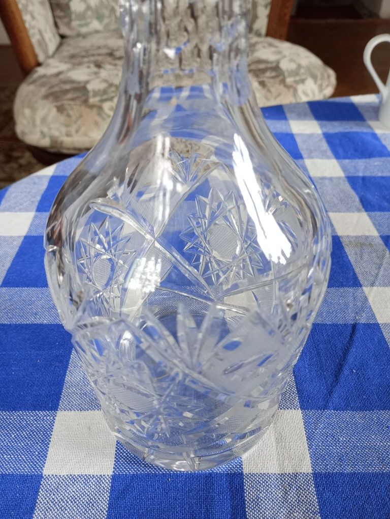 Karafka kryształowa z PRL-u
