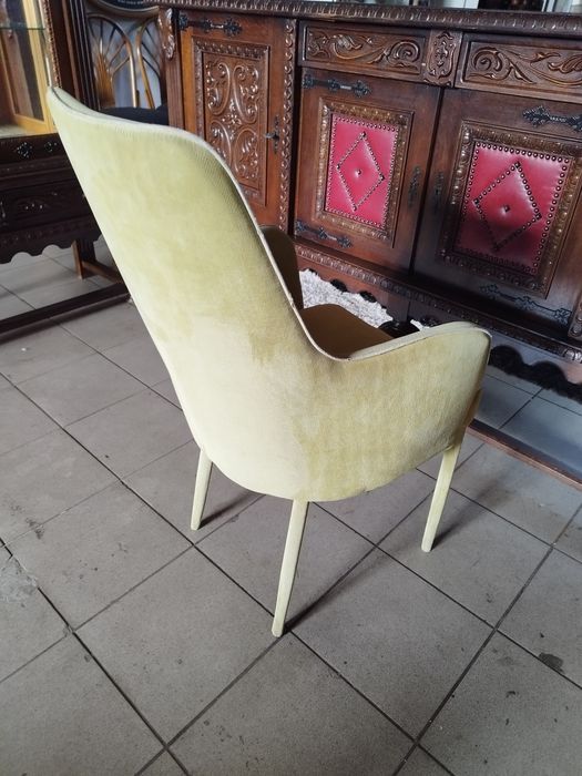 krzesło fotelowe do jadalni antyk Vintage