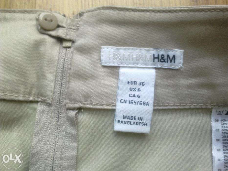 H&M spódnica ołówkowa bezowa