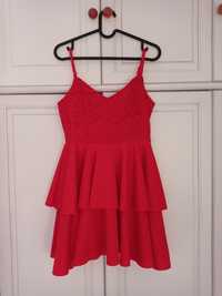 Czerwona sukienka r. XS