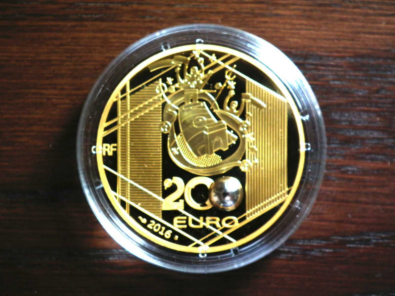 Złota Moneta 200 EURO UEFA Francja 2016 Nakład 500 Sztuk