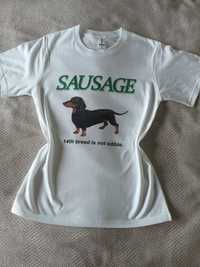 Koszulka jamnik daschund love dogs sausage 14th breed is not edible