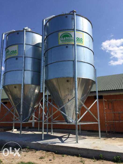 Silos zbiornik silos paszowy zbożowy 30ton 36t 20t 15t + STAWIANIE HDS