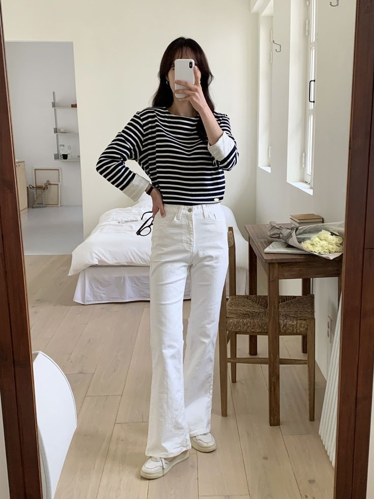 Білі джинси Calvin Klein | Белые джинсы | Boot cut jeans