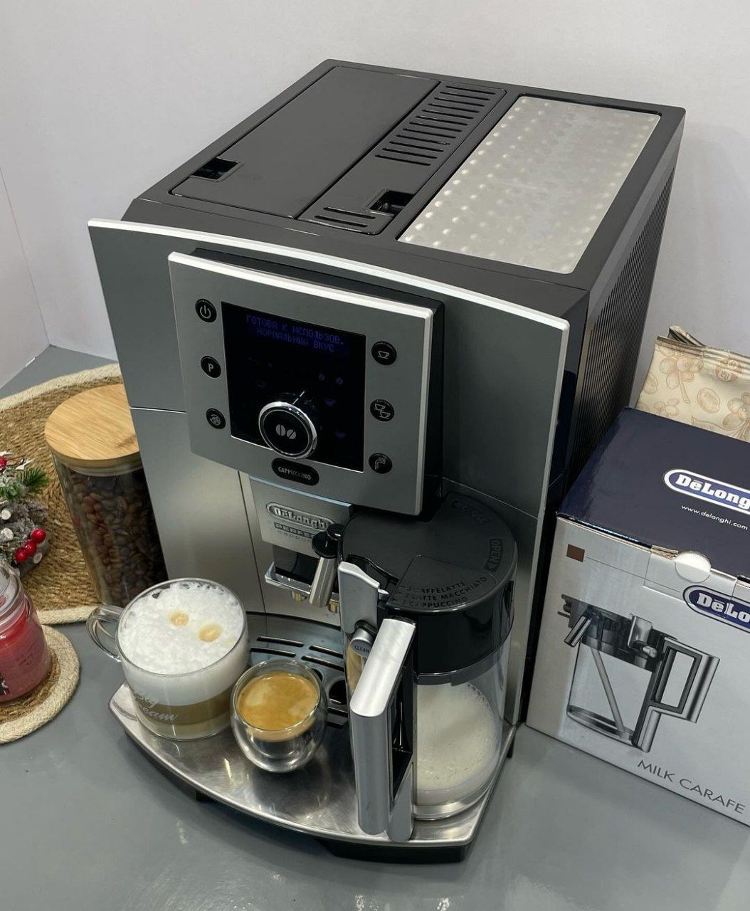 Кофемашина Кофеварка кавоварка Кавомашина Delonghi perfecta capucinno