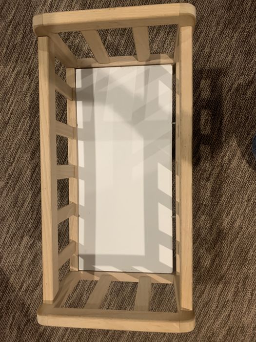 Ліжко для ляльки бебі борн або пупса деревяне