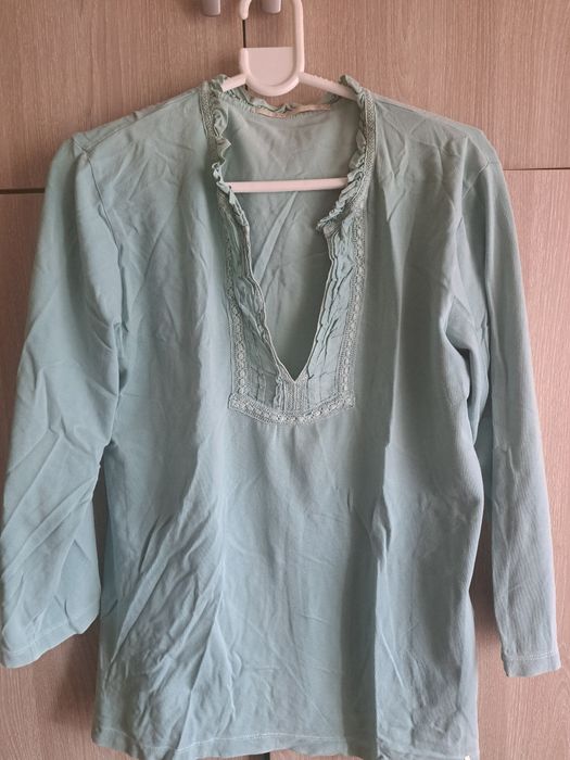 Camisola verde Água