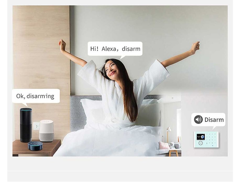 Kit de Alarme Inteligente GSM Tuya/Smartlife Alexa e Google NOVO