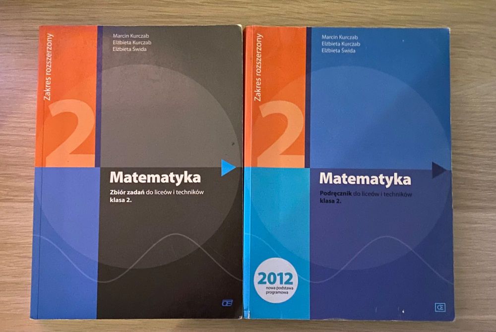 Matematyka 2 rozszerzona – podręcznik + zbiór zadań – Kurczab Świda