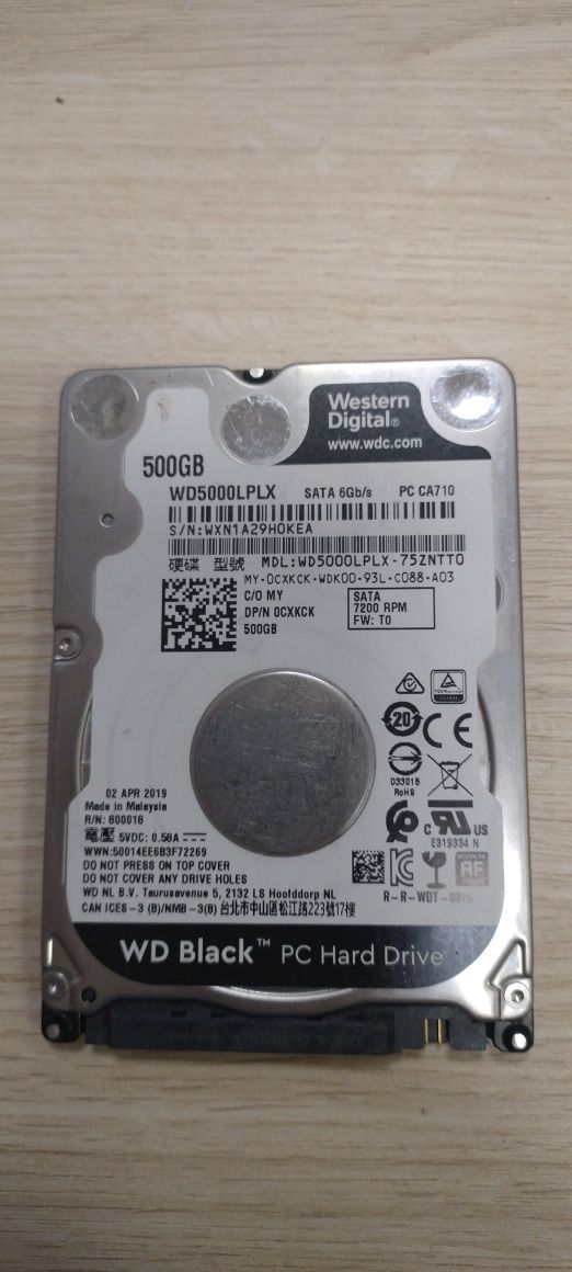 WD BLACK 500 GB 2,5