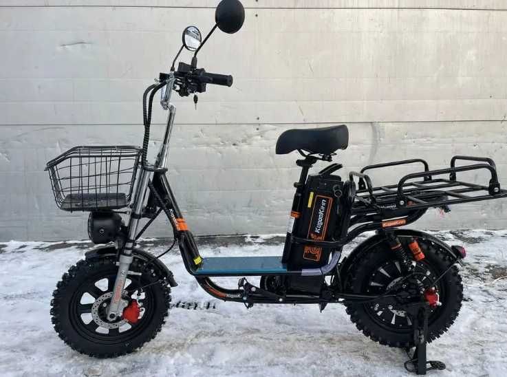Електровелосипед KUGOO Kirin V3 Pro 1000W 26Ah з вантажним багажником