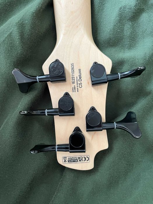 Gitara basowa Cort C5 BK Deluxe 5 strun - świetny stan