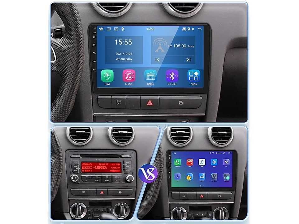 Radio samochodowe Android Audi A3 (9") 2008.-2012