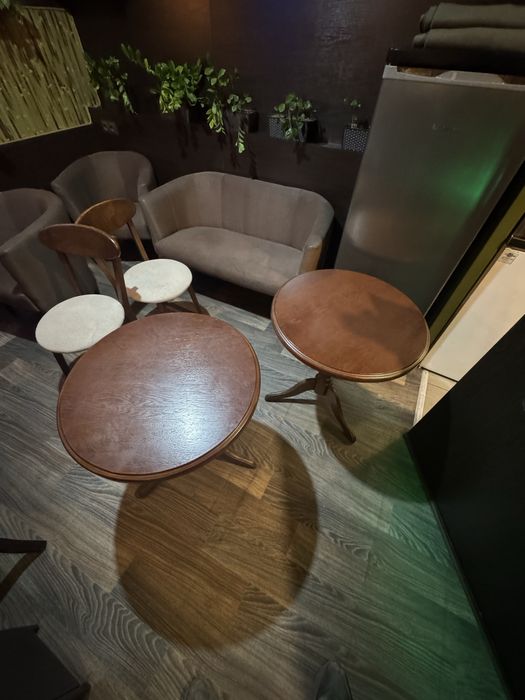 Круглий стіл дерево 65см діаметр 2шт