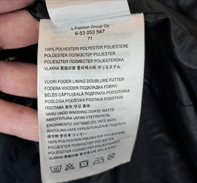 Kurtka /parka zimowa damska czarna r. S/M Finnish Trademark EP