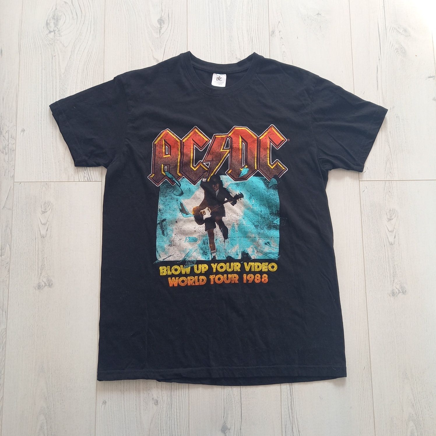 Unikatowa koszulka zespół ACDC czarna T-shirt BC-collection bawełniana