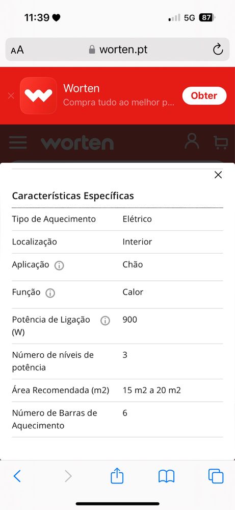 Aquecedor Emissor Térmico CECOTEC