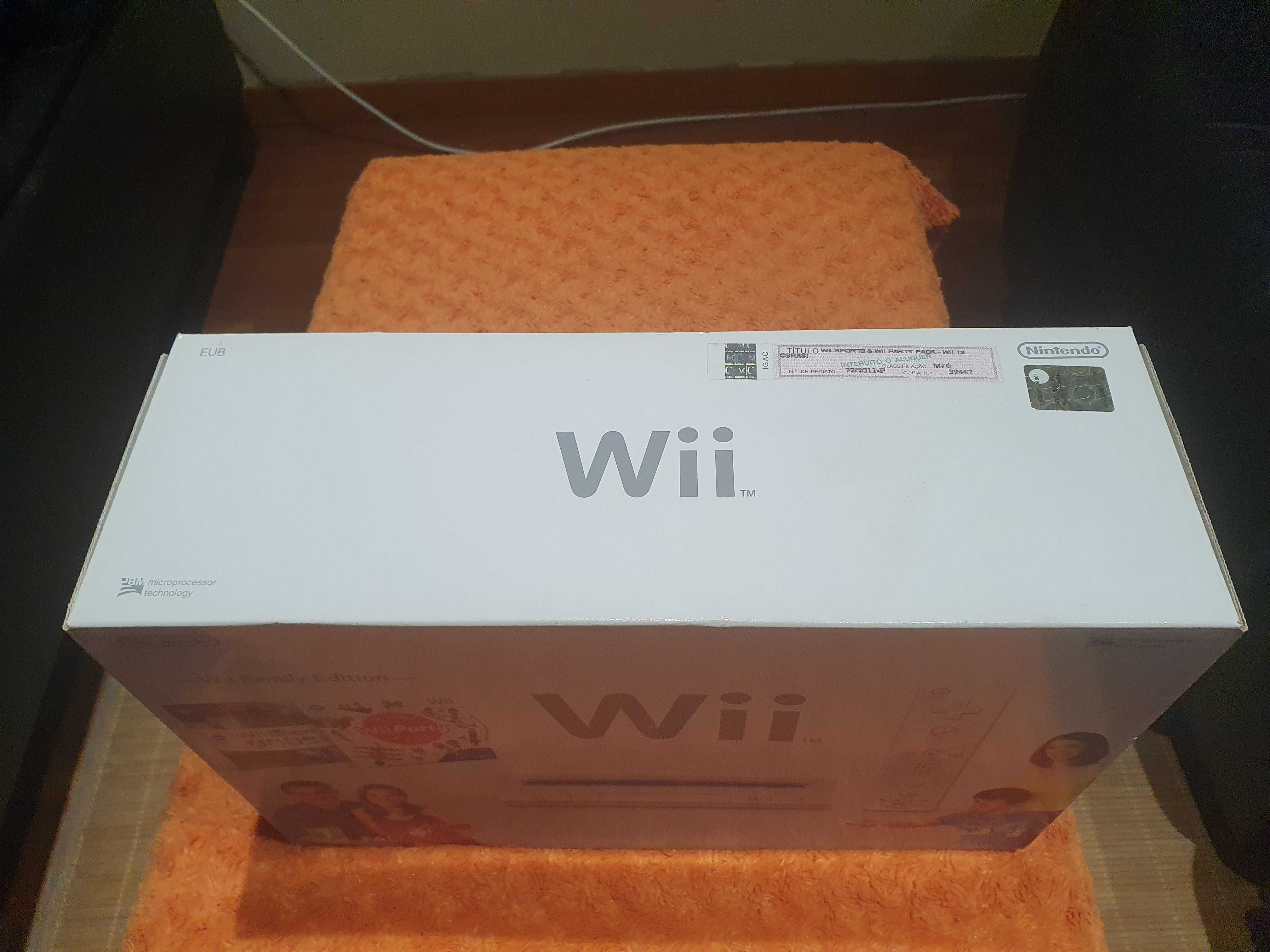 Caixa original Nintendo Wii como nova