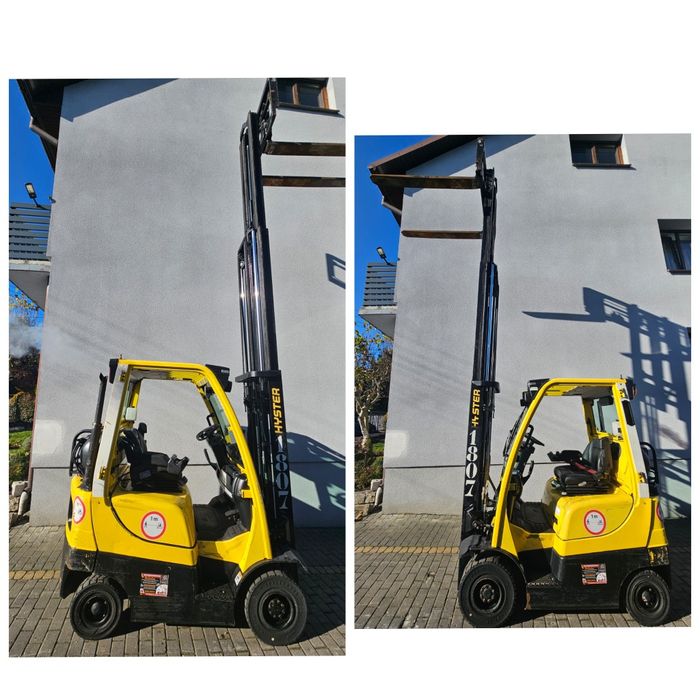 Wózek widłowy HYSTER H1.8FT TRIPLEX 4sekcje Przesuw pozycjoner LPG4.9m