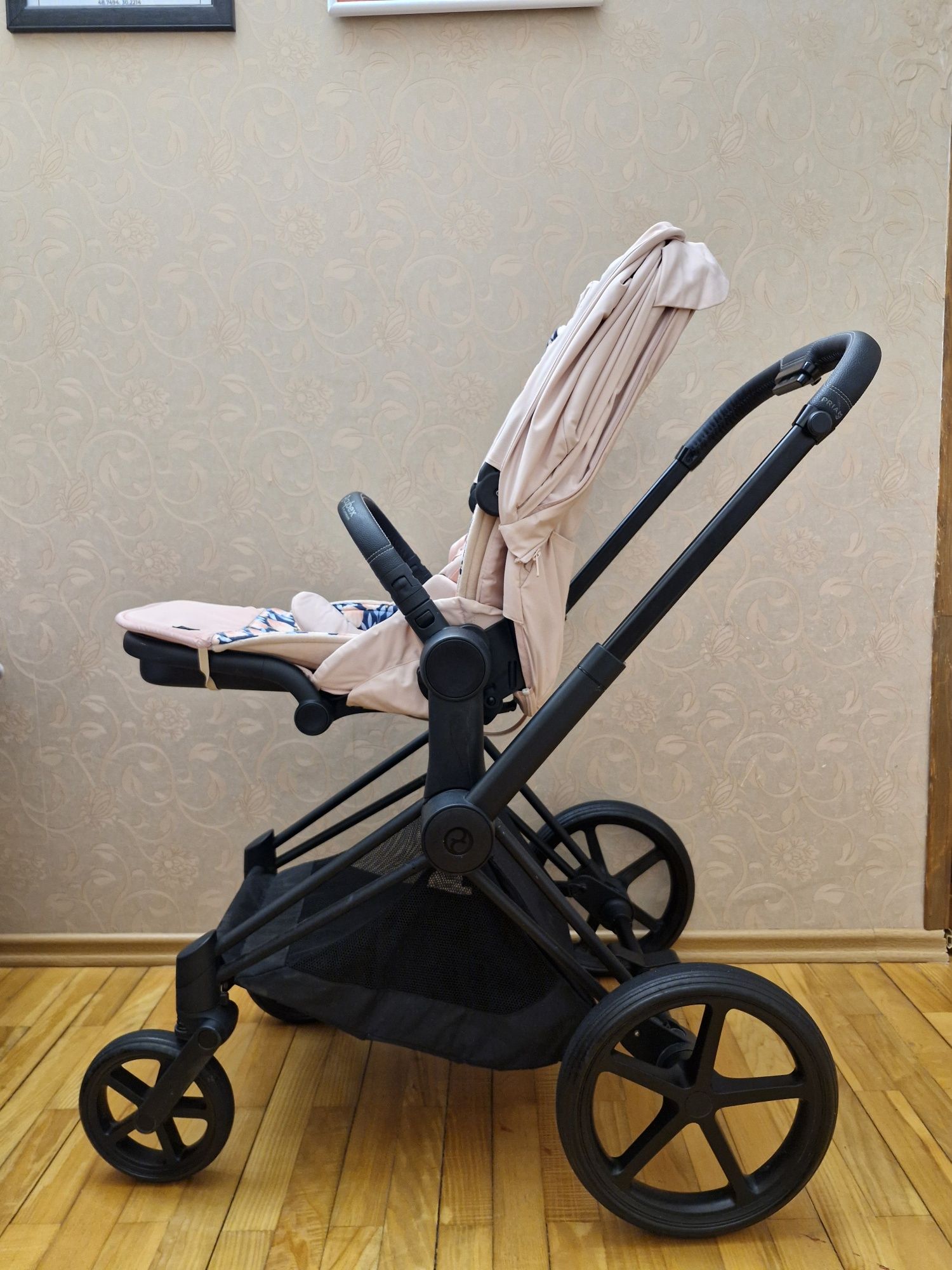 Коляска, Cybex priam 4.0 Автокрісло Cybex Cloud T i-Size plus Cozy Bei
