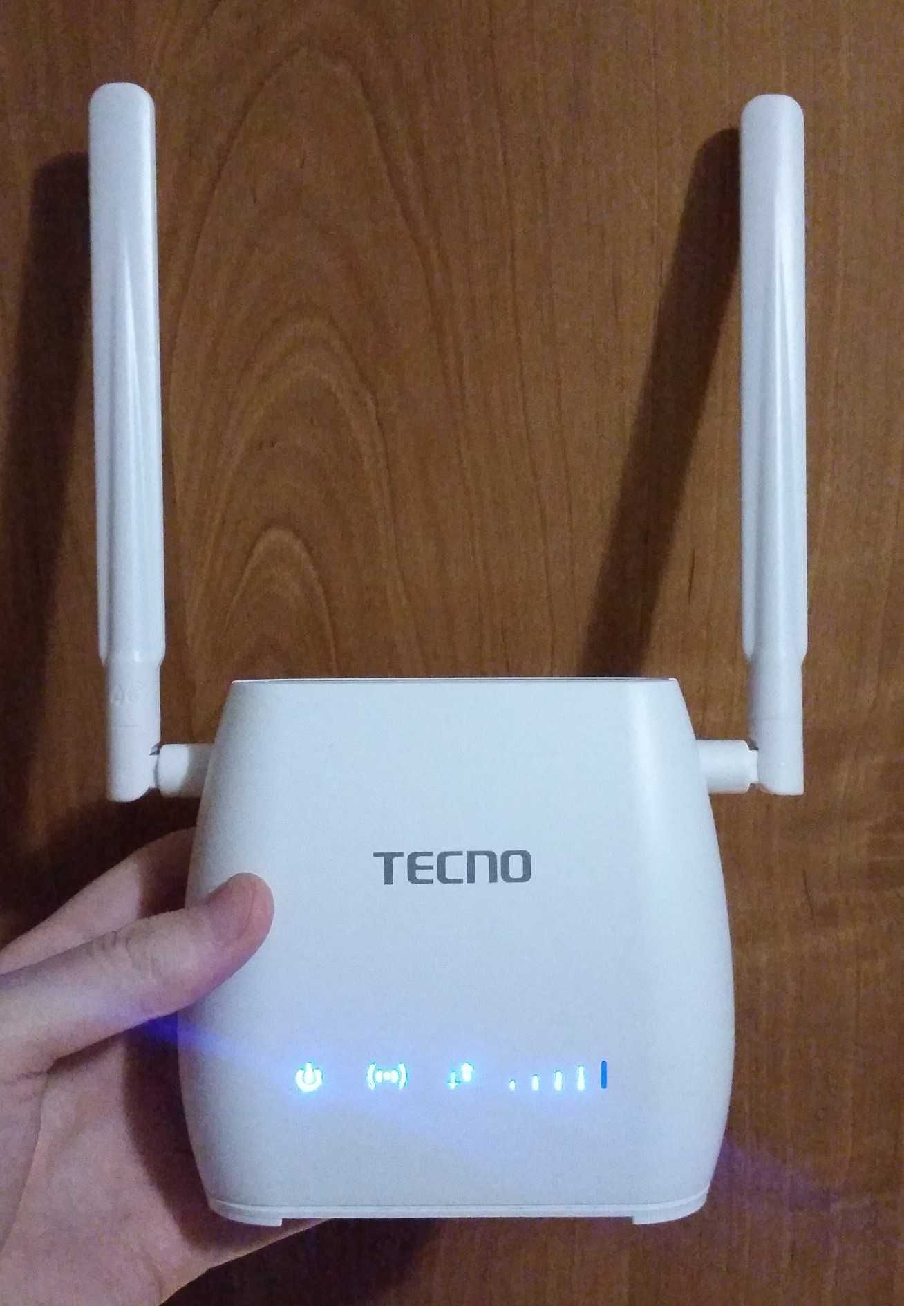 роутер 4G-LTE под сим-карту с LAN портом и аккумулятором Tecno TR210