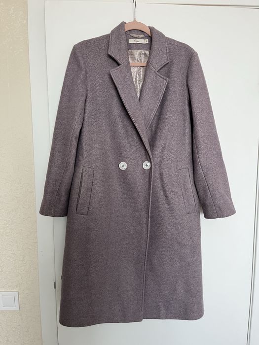 Пряме пальто, 40% вовна, розмір М