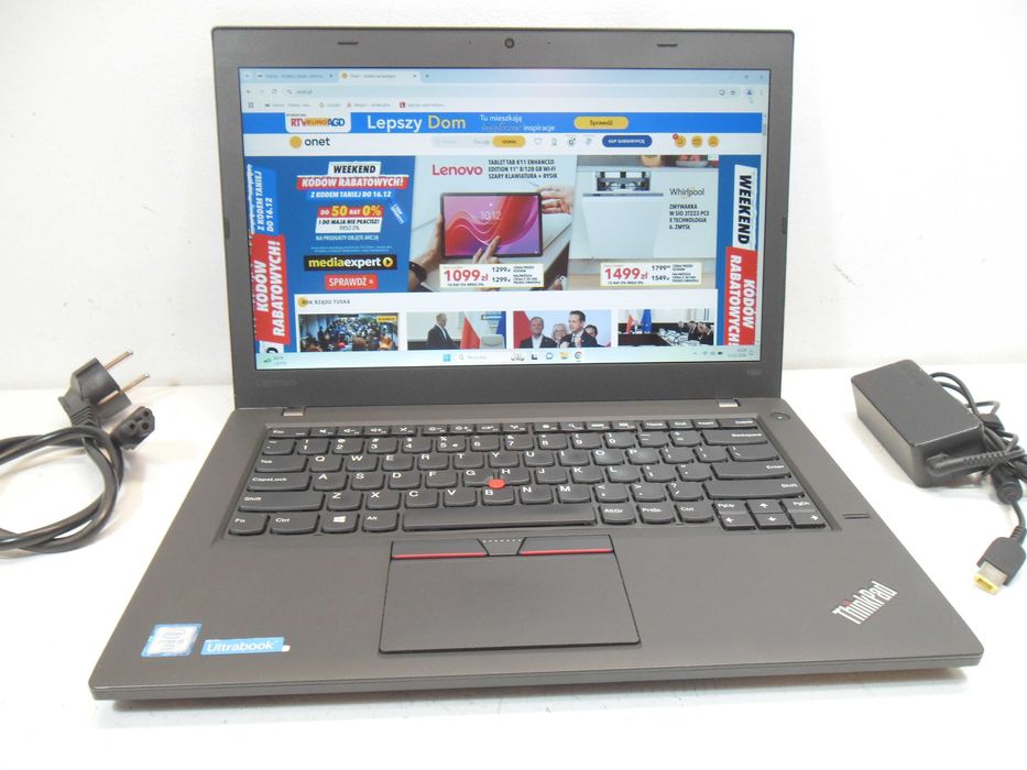 Laptop Lenovo T460 Thinkpad i5 16GB FHD W11 Gwar. 12 msc sklep JAKOŚĆ