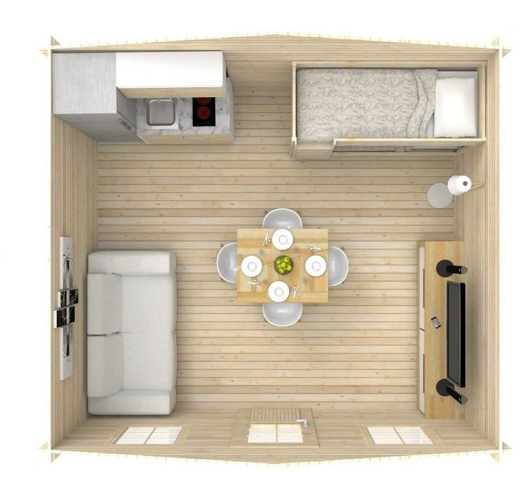 Bungalow de 18m2 - Modelo Clara