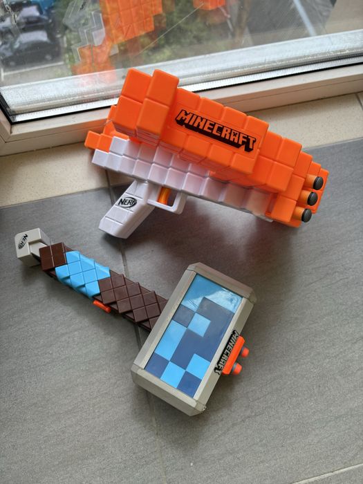 Бластер Арбалет та молот Nerf Minecraft