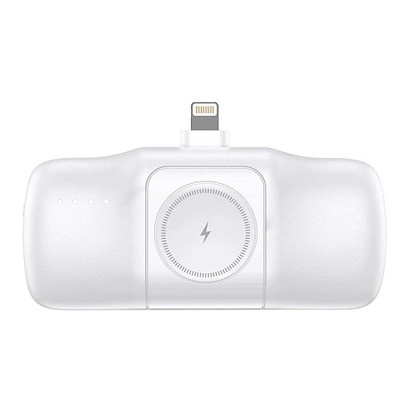 Mini powerbank Wozinsky WF16-YLS 5000mAh 15W Lightning z wbudowanym ka