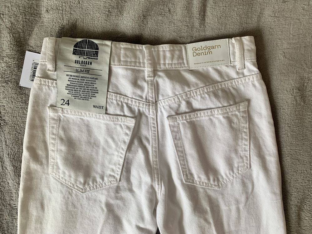 Goldgarn Denim spodnie białe z przetarciami rozmiar XS