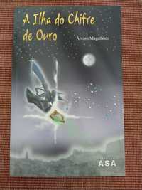 Livro "A Ilha do Chifre de Ouro" - Álvaro Magalhães