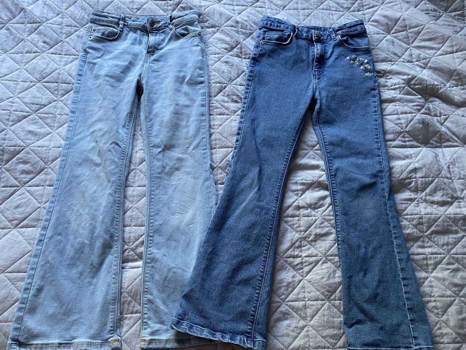 spodnie jeans dzwony Smyk rozmiar 140