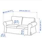 Sofa dwuosobowa EKTORP Ikea kanapa