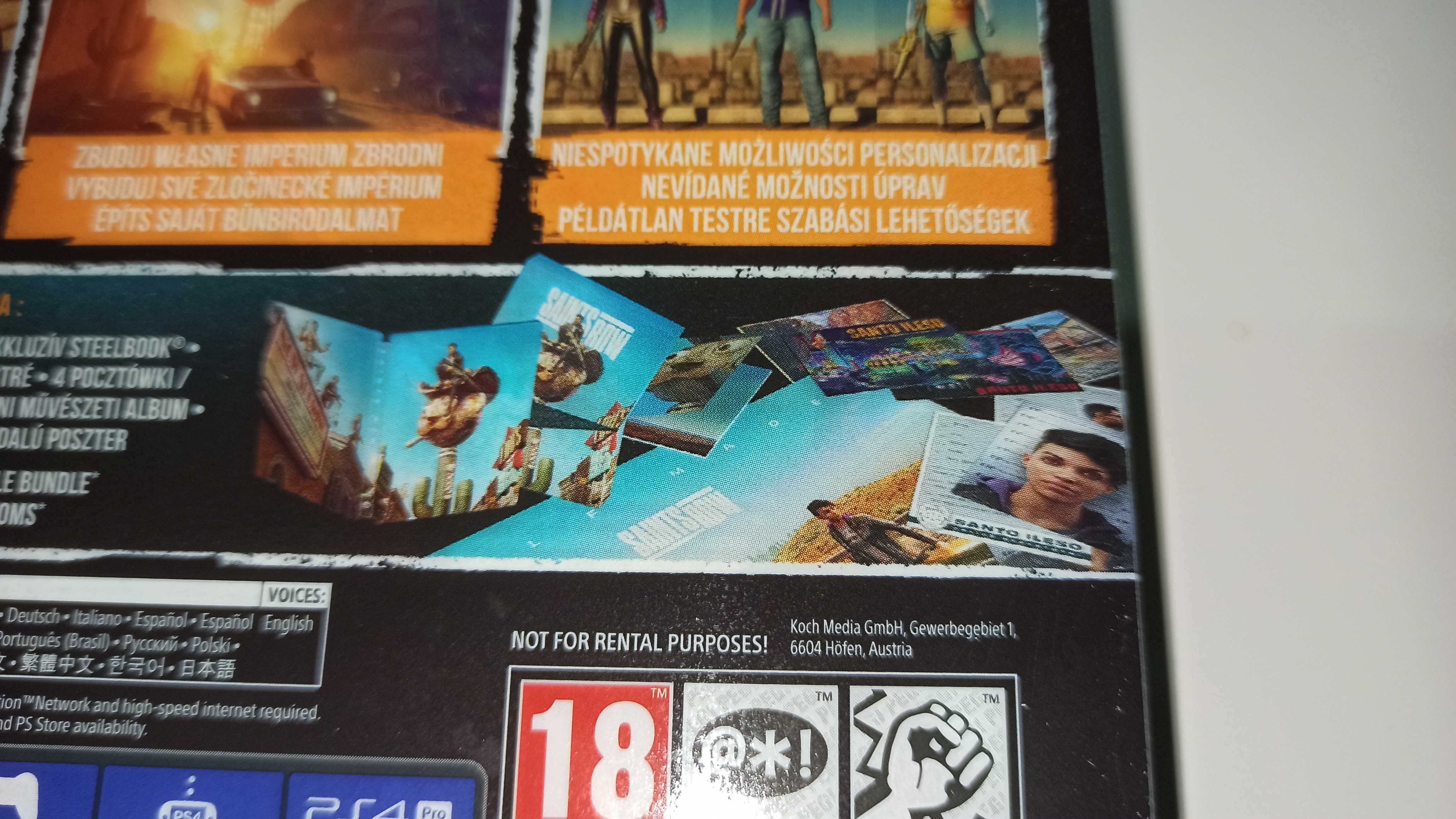 ps4 SAINTS ROW NOTORIOUS EDITION po polsku jak gta nowa! BIG BOX hit