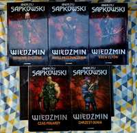 Wiedźmin 1-5 Czerwona Seria Andrzej Sapkowski