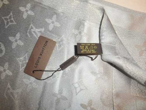 Louis Vuitton, Szal Szalik apaszka damski kasmirowa, Francja 00311