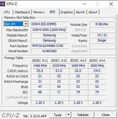 Оперативна памʼять Samsung 2X8 GB (16GB) SO-DIMM (M471A1G44AB0-CWE)